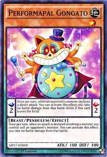 Performapal Gongato [2017 Mega-Tins Mega Pack] [MP17-EN059] | Gear Gaming Fayetteville