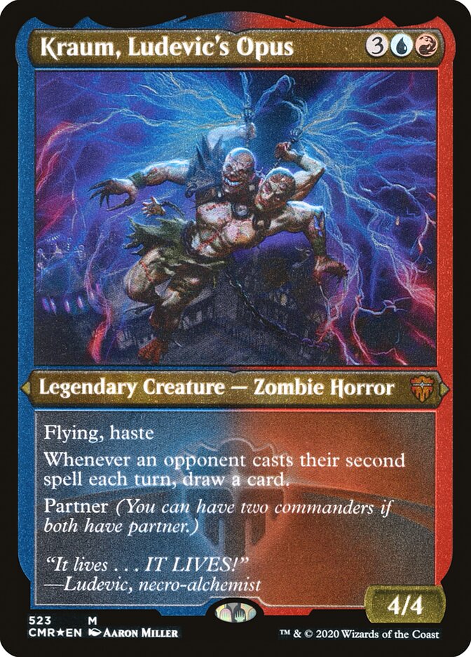 Kraum, Ludevic's Opus (Etched) [Commander Legends] | Gear Gaming Fayetteville