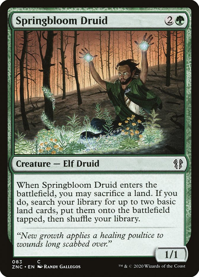 Springbloom Druid [Zendikar Rising Commander] | Gear Gaming Fayetteville