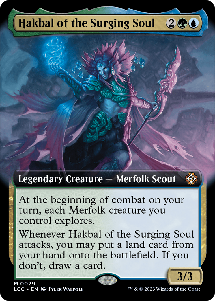 Hakbal of the Surging Soul (Extended Art) [The Lost Caverns of Ixalan Commander] | Gear Gaming Fayetteville