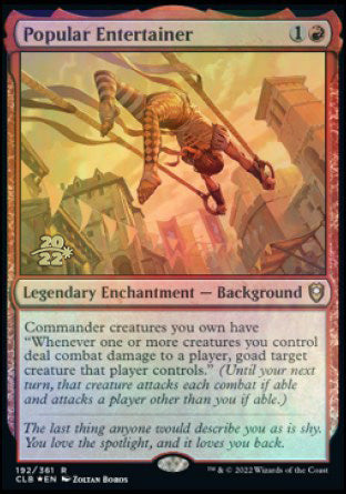 Popular Entertainer [Commander Legends: Battle for Baldur's Gate Prerelease Promos] | Gear Gaming Fayetteville
