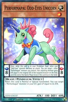 Performapal Odd-Eyes Unicorn [Legendary Dragon Decks] [LEDD-ENC07] | Gear Gaming Fayetteville