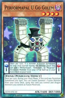 Performapal U Go Golem [Legendary Dragon Decks] [LEDD-ENC10] | Gear Gaming Fayetteville