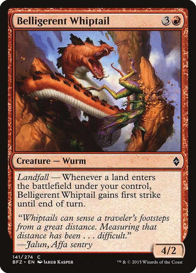 Belligerent Whiptail [Battle for Zendikar] | Gear Gaming Fayetteville