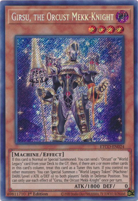 Girsu, the Orcust Mekk-Knight [ETCO-EN024] Secret Rare | Gear Gaming Fayetteville