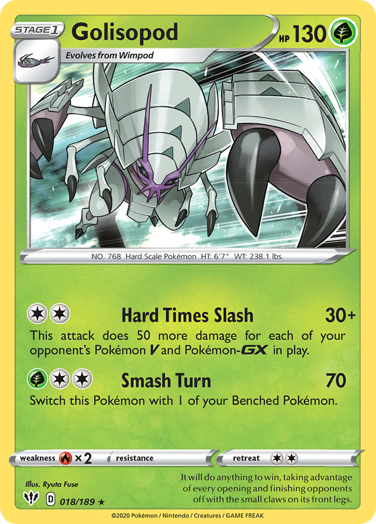 Golisopod (018/189) [Sword & Shield: Darkness Ablaze] | Gear Gaming Fayetteville