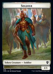 Cat // Soldier Double-Sided Token [Commander Legends Tokens] | Gear Gaming Fayetteville