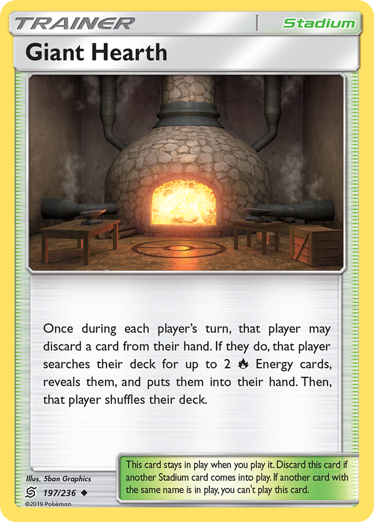 Giant Hearth (197/236) [Sun & Moon: Unified Minds] | Gear Gaming Fayetteville