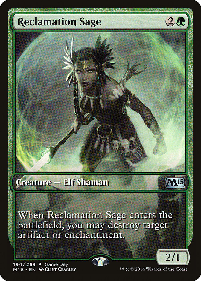 Reclamation Sage (Game Day) [Magic 2015 Promos] | Gear Gaming Fayetteville