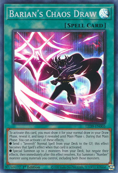 Barian's Chaos Draw [LED9-EN005] Super Rare | Gear Gaming Fayetteville