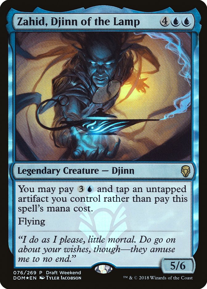 Zahid, Djinn of the Lamp (Draft Weekend) [Dominaria Promos] | Gear Gaming Fayetteville