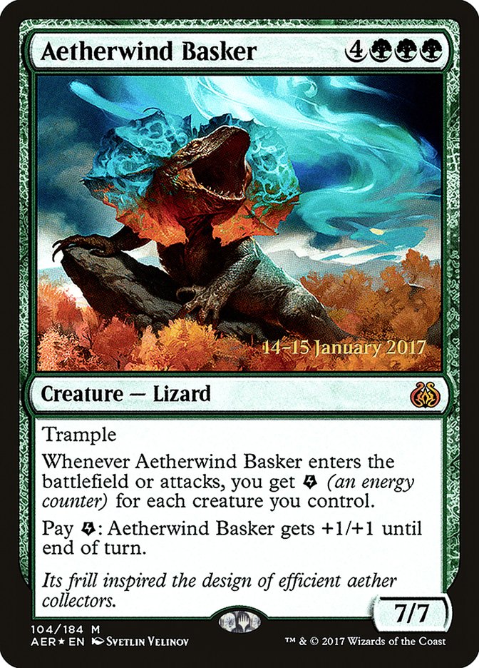 Aetherwind Basker [Aether Revolt Prerelease Promos] | Gear Gaming Fayetteville