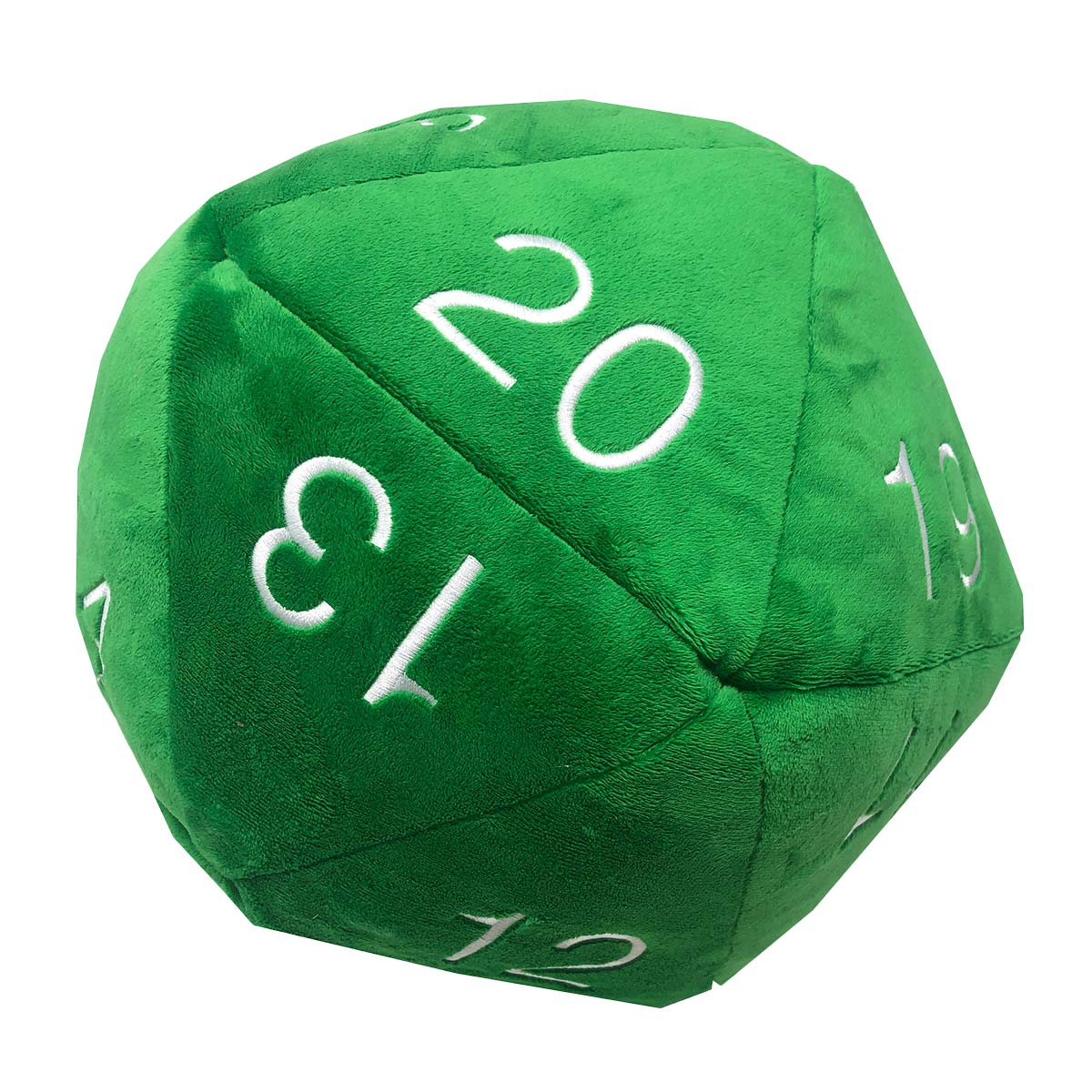 Ultra Pro Jumbo D20 Plush Die Green with White Numbers | Gear Gaming Fayetteville