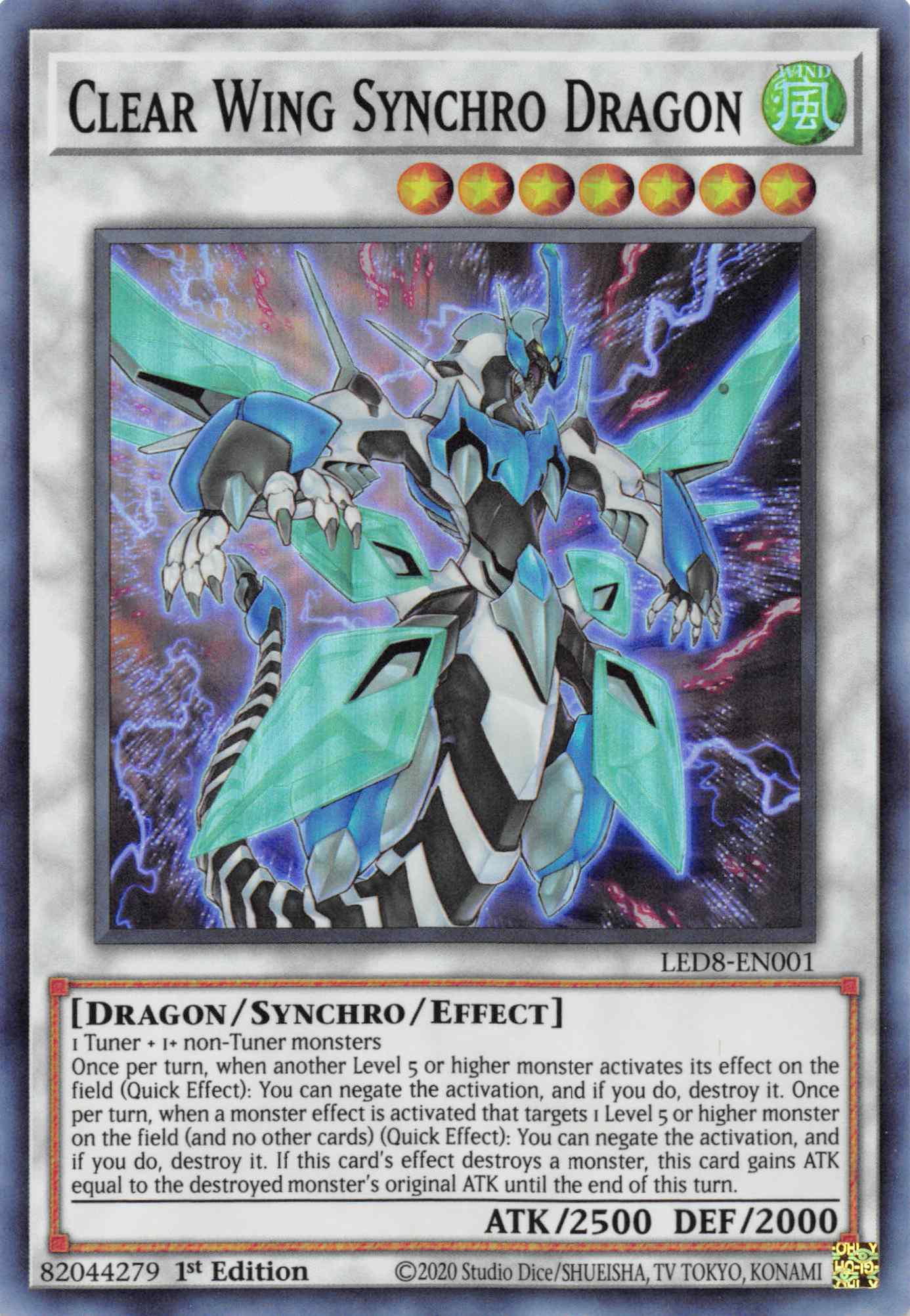 Clear Wing Synchro Dragon [LED8-EN001] Super Rare | Gear Gaming Fayetteville