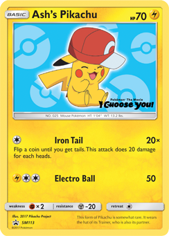 Ash's Pikachu (SM113) [Sun & Moon: Black Star Promos] | Gear Gaming Fayetteville