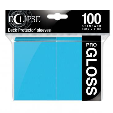 Ultra Pro Regular Eclipse Gloss (100ct) Sky Blue | Gear Gaming Fayetteville