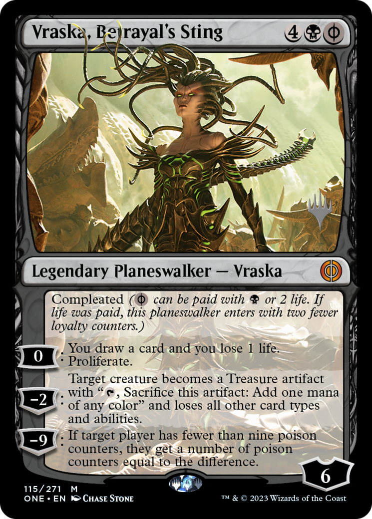 Vraska, Betrayal's Sting (Promo Pack) [Phyrexia: All Will Be One Promos] | Gear Gaming Fayetteville