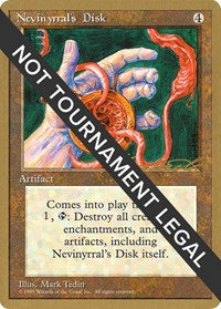 Nevinyrral's Disk - 1996 Leon Lindback (4ED) [World Championship Decks] | Gear Gaming Fayetteville