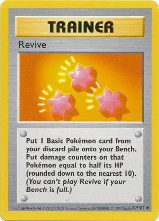 Revive (89/102) [Base Set Shadowless Unlimited] | Gear Gaming Fayetteville