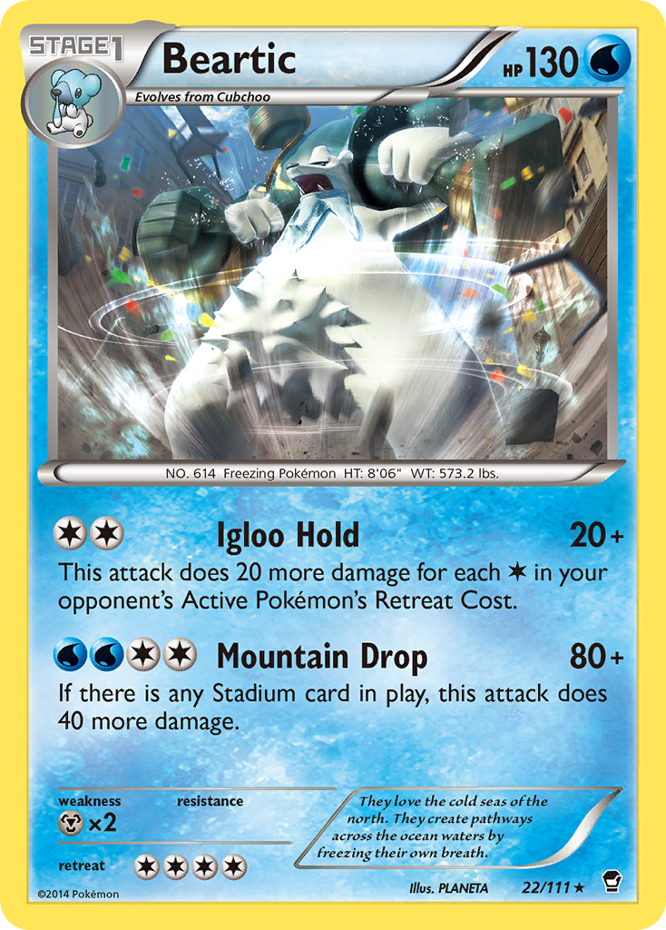 Beartic (22/111) [XY: Furious Fists] | Gear Gaming Fayetteville