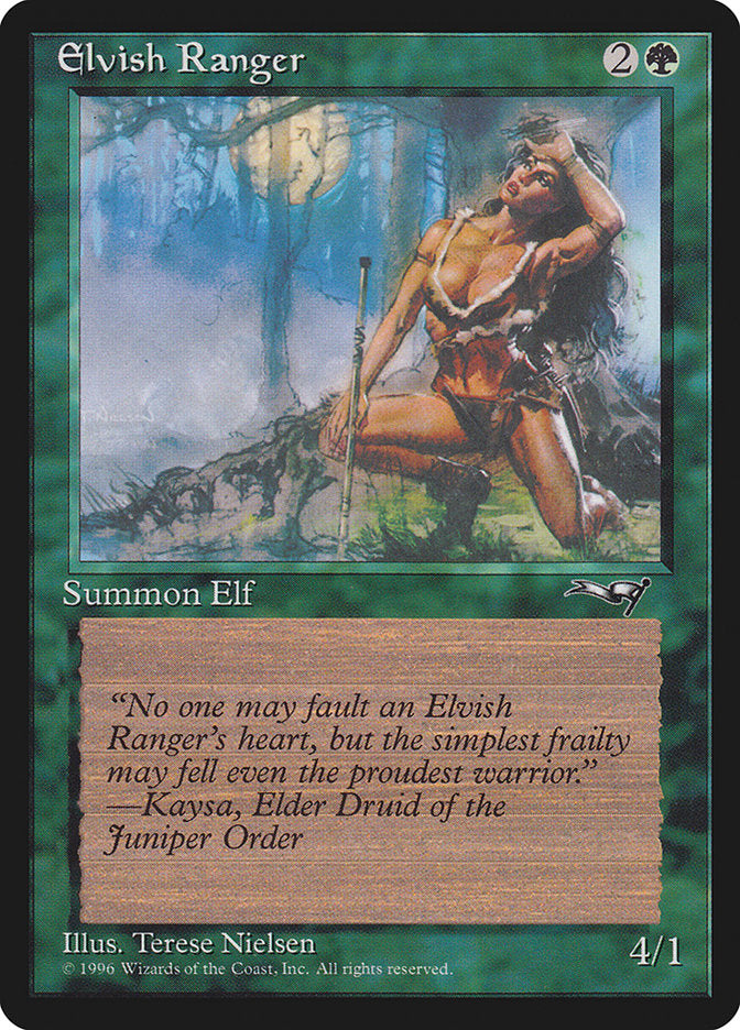 Elvish Ranger (Moon Background) [Alliances] | Gear Gaming Fayetteville