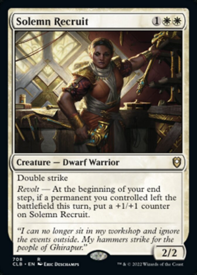 Solemn Recruit [Commander Legends: Battle for Baldur's Gate] | Gear Gaming Fayetteville