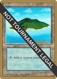 Island (B) - 1996 Shawn "Hammer" Regnier (4ED) [World Championship Decks] | Gear Gaming Fayetteville