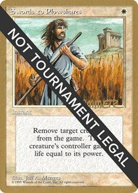 Swords to Plowshares - 1996 Shawn "Hammer" Regnier (4ED) [World Championship Decks] | Gear Gaming Fayetteville