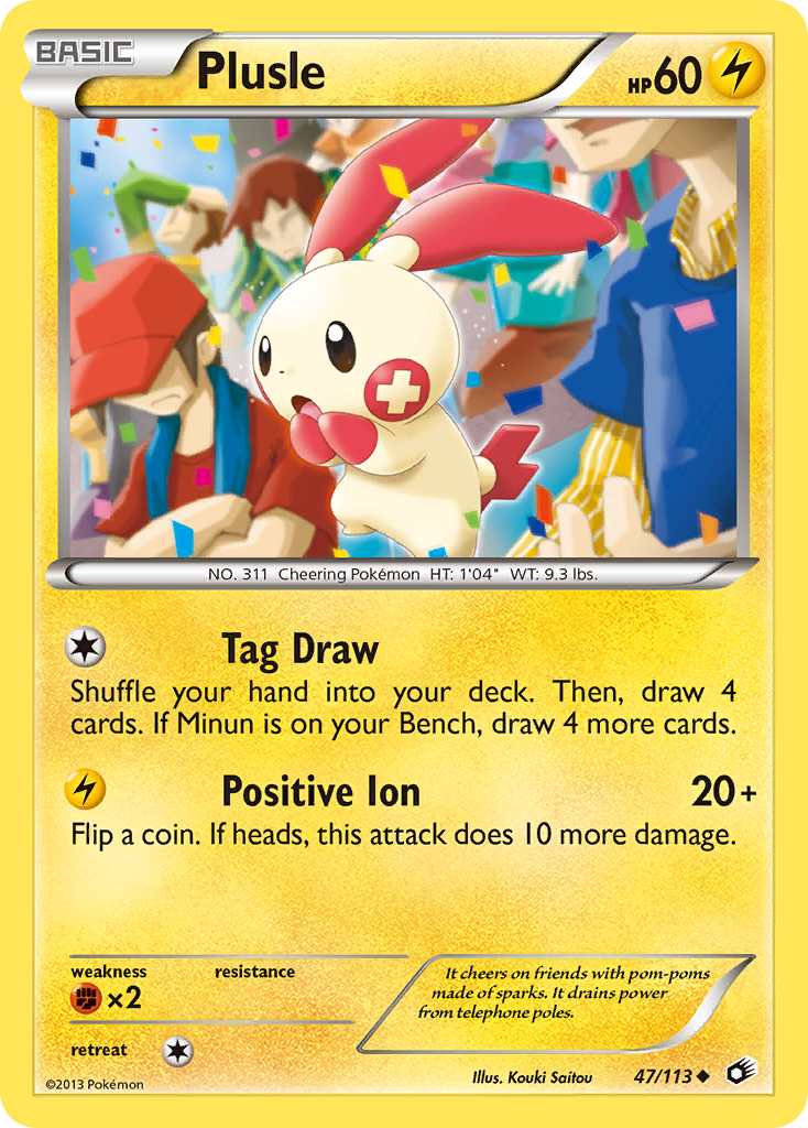 Plusle (47/113) [Black & White: Legendary Treasures] | Gear Gaming Fayetteville