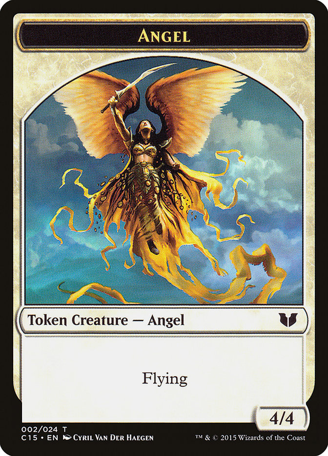 Spirit (022) // Angel Double-Sided Token [Commander 2015 Tokens] | Gear Gaming Fayetteville