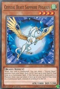 Crystal Beast Sapphire Pegasus [Legendary Duelists: Ancient Millennium] [LED2-EN042] | Gear Gaming Fayetteville