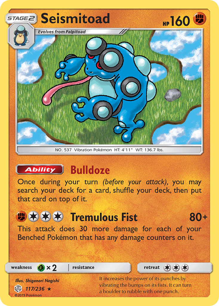 Seismitoad (117/236) [Sun & Moon: Cosmic Eclipse] | Gear Gaming Fayetteville