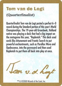 2000 Tom van de Logt Biography Card [World Championship Decks] | Gear Gaming Fayetteville