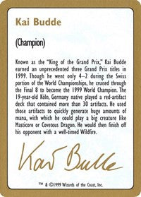 1999 Kai Budde Biography Card [World Championship Decks] | Gear Gaming Fayetteville