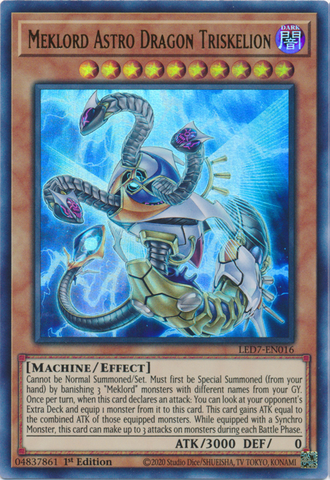 Meklord Astro Dragon Triskelion [LED7-EN016] Ultra Rare | Gear Gaming Fayetteville