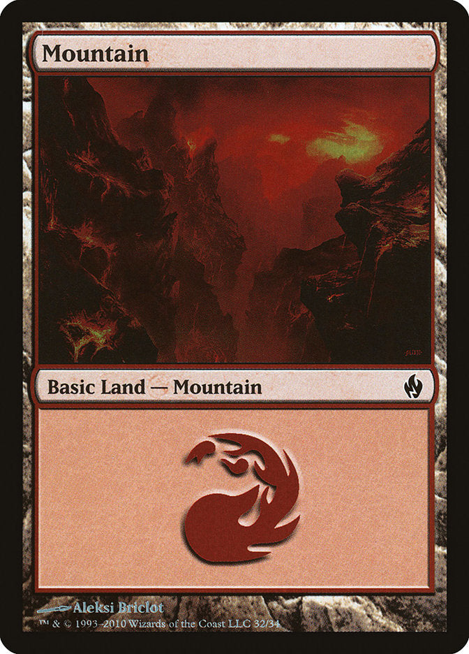 Mountain (32) [Premium Deck Series: Fire and Lightning] | Gear Gaming Fayetteville