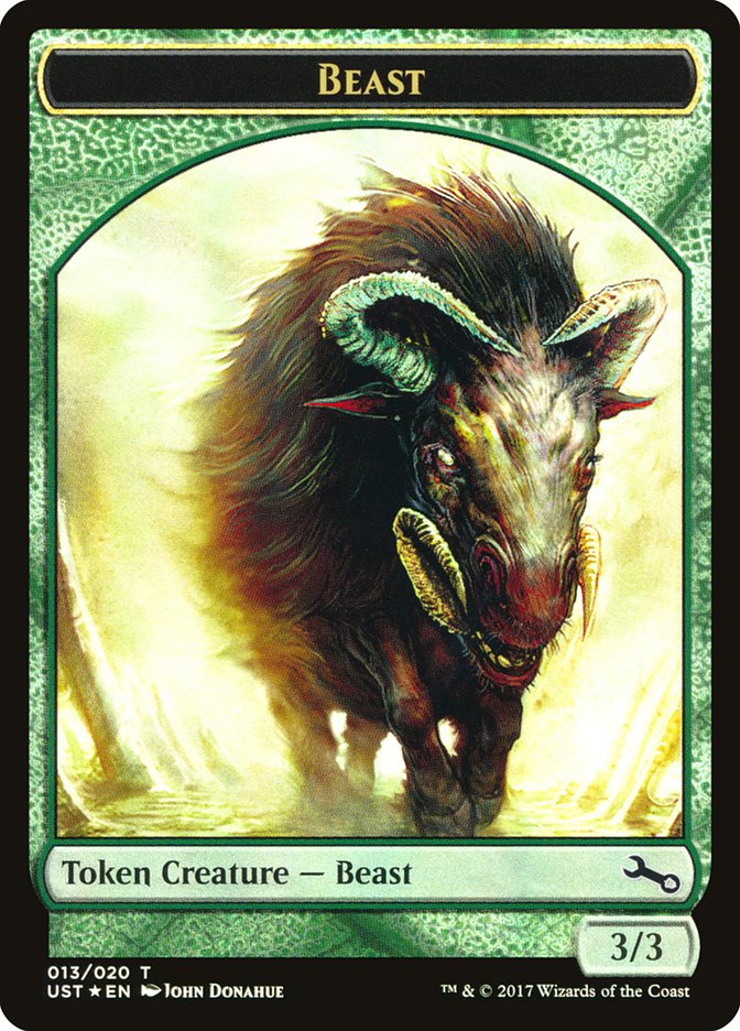 Beast // Beast Double-Sided Token [Unstable Tokens] | Gear Gaming Fayetteville