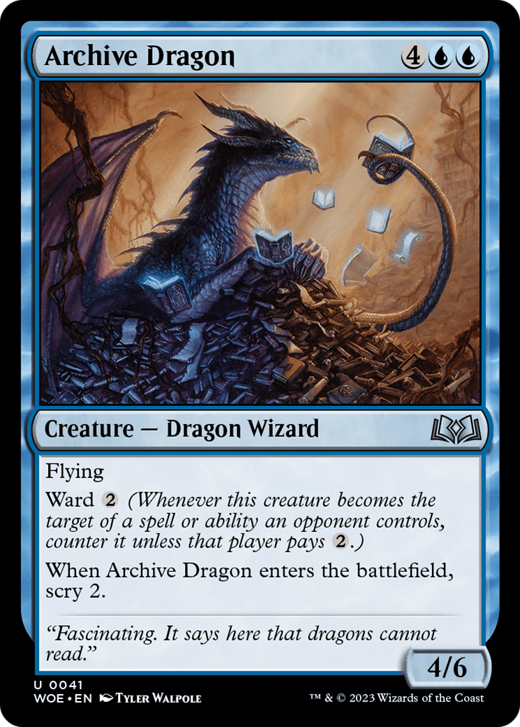 Archive Dragon [Wilds of Eldraine] | Gear Gaming Fayetteville