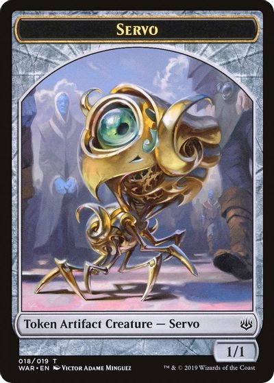 Servo // Dragon Double-Sided Token [Challenger Decks 2020 Tokens] | Gear Gaming Fayetteville