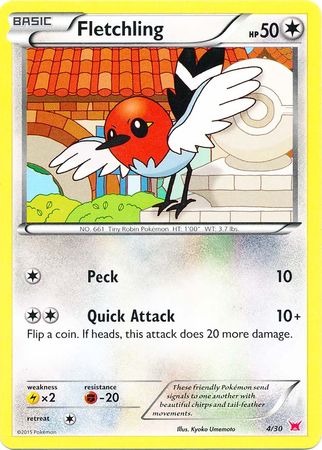 Fletchling (4/30) [XY: Trainer Kit 2 - Latias] | Gear Gaming Fayetteville