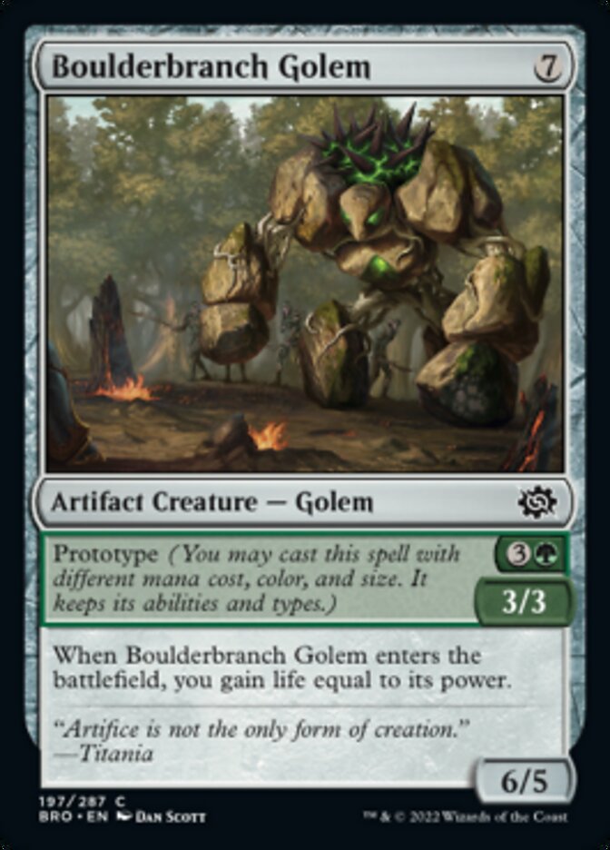 Boulderbranch Golem [The Brothers' War] | Gear Gaming Fayetteville