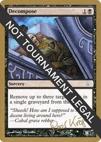 Decompose - 2003 Peer Kroger (ODY) (SB) [World Championship Decks] | Gear Gaming Fayetteville