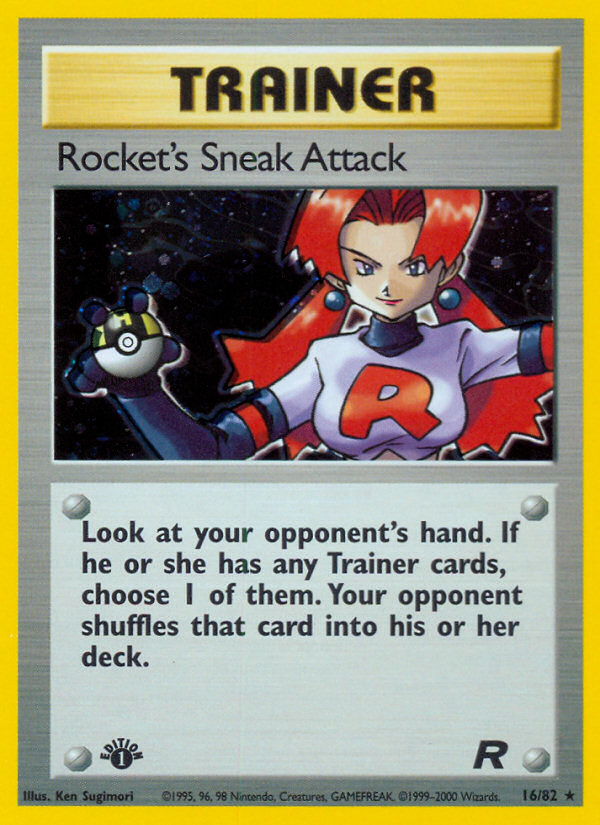 Rocket's Sneak Attack (16/82) [Team Rocket 1st Edition] | Gear Gaming Fayetteville