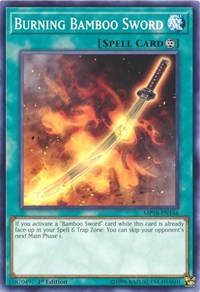 Burning Bamboo Sword [2018 Mega-Tins Mega Pack] [MP18-EN146] | Gear Gaming Fayetteville