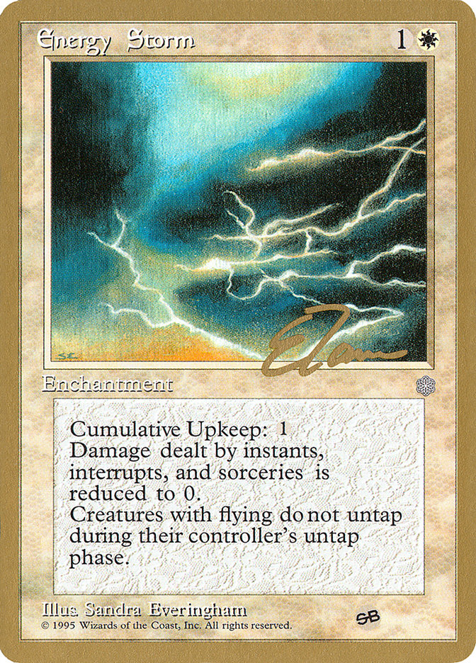 Energy Storm (Eric Tam) (SB) [Pro Tour Collector Set] | Gear Gaming Fayetteville