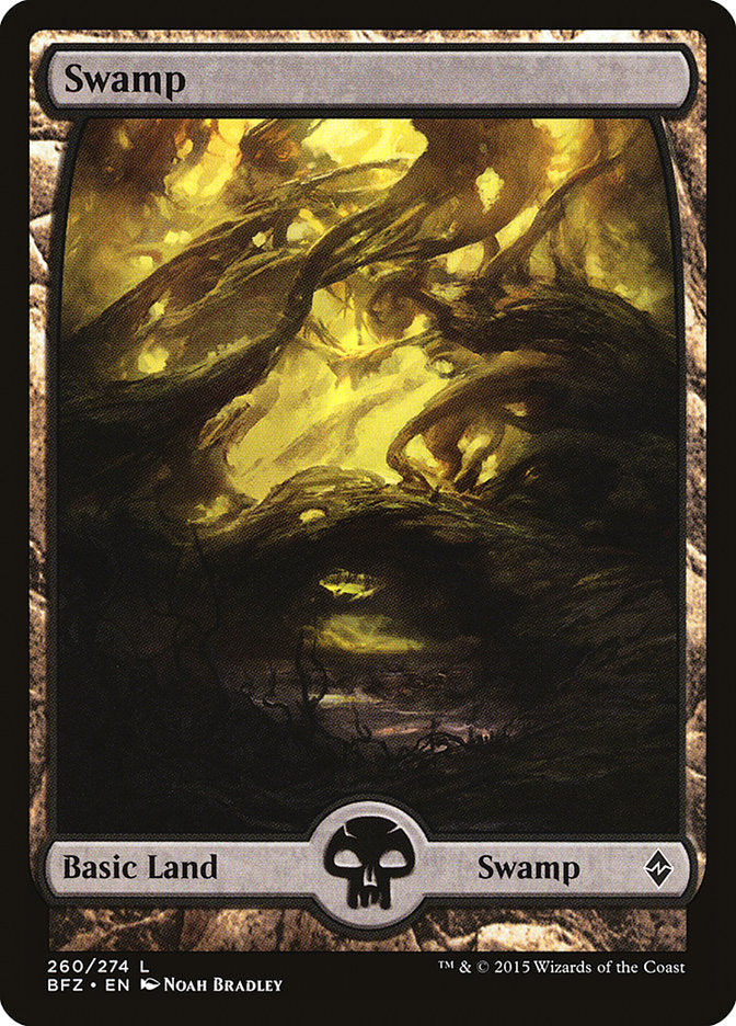 Swamp (260) (Full Art) [Battle for Zendikar] | Gear Gaming Fayetteville