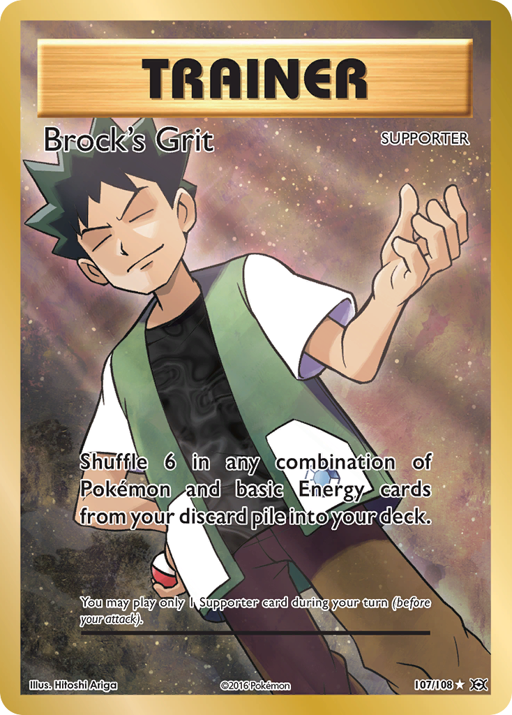 Brock's Grit (107/108) [XY: Evolutions] | Gear Gaming Fayetteville