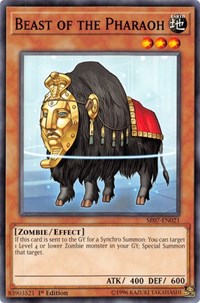 Beast of the Pharaoh [Structure Deck: Zombie Horde] [SR07-EN021] | Gear Gaming Fayetteville