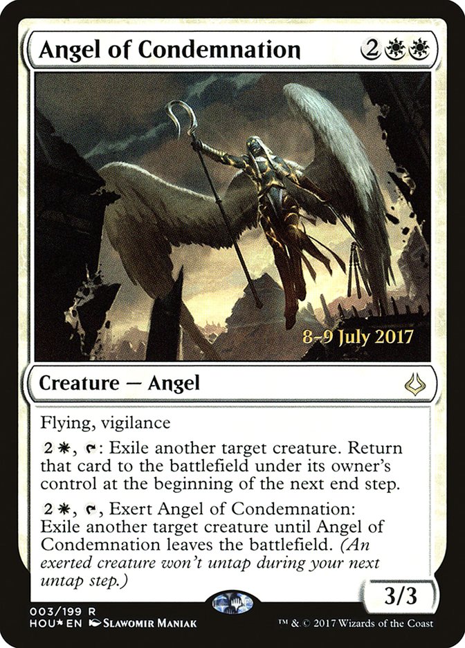 Angel of Condemnation [Hour of Devastation Prerelease Promos] | Gear Gaming Fayetteville