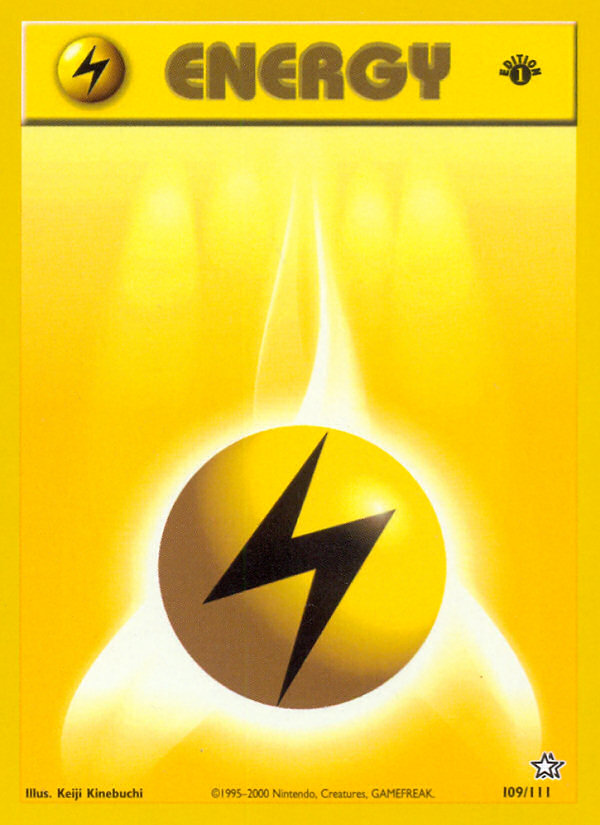 Lightning Energy (109/111) [Neo Genesis 1st Edition] | Gear Gaming Fayetteville